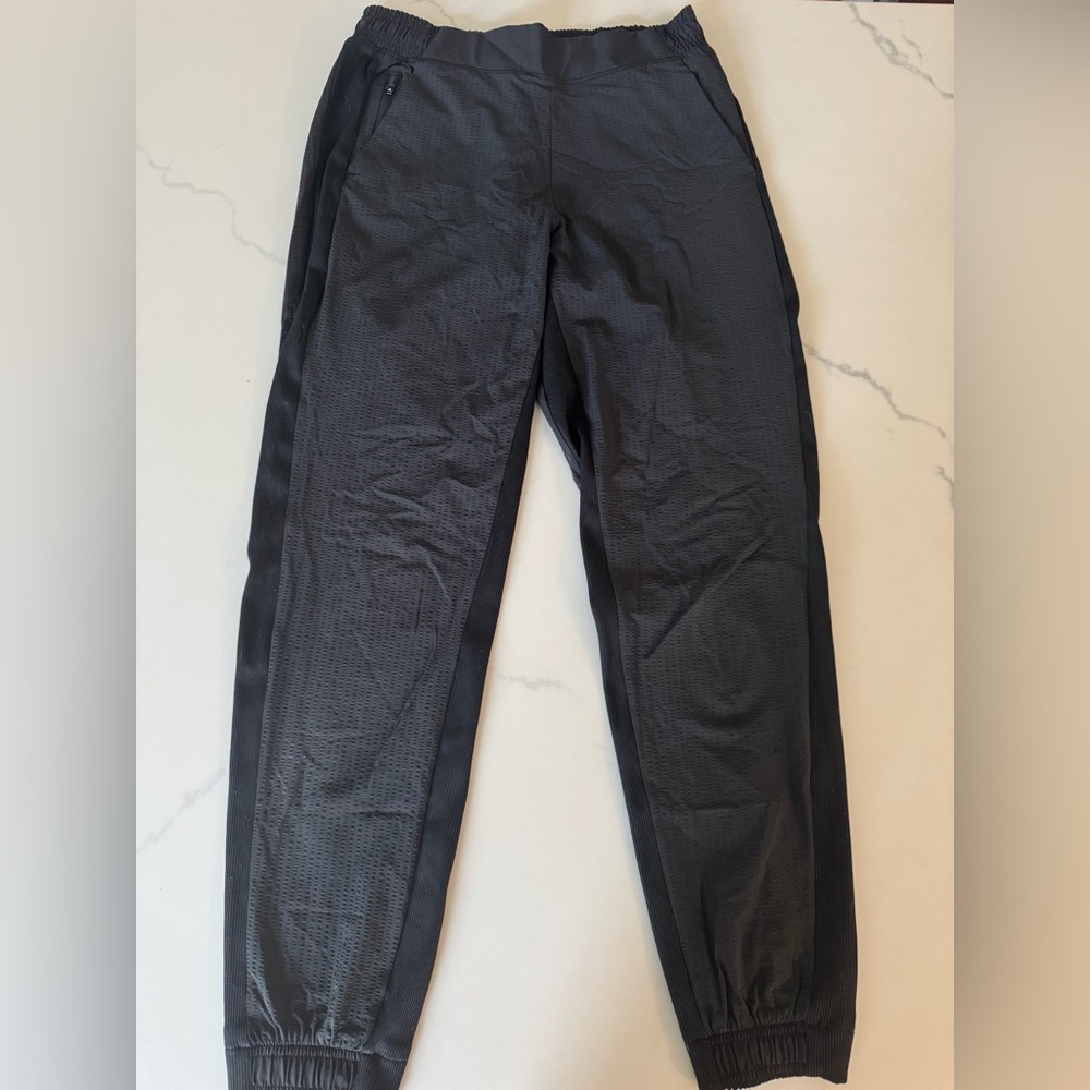Athleta Textured Brooklyn Joggers Black
